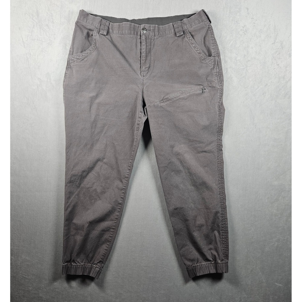 Duluth Trading Rootstock Gardening Jogger Women 18 Gray Utility Outdoor Pants